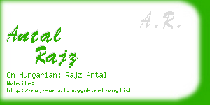 antal rajz business card